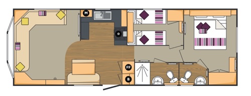 Carnaby Ashdale 2017 35x12 2 Bed Floor Plan