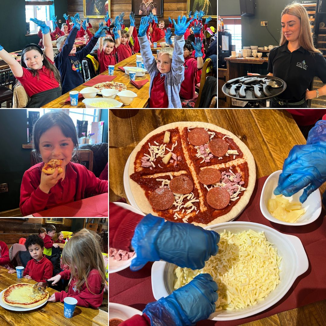 Narberth Community School Learning Fractions with Pizza at Charlie's Celtic Tavern