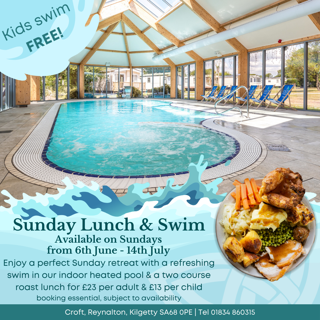 Sunday Lunch and Swim at Croft Country Park 6th June to 14th July