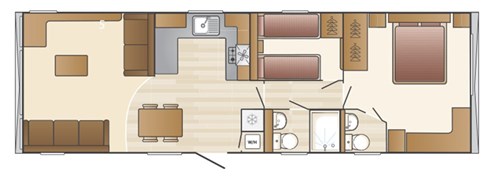Swift Margaux 2 Bed Floor Plan