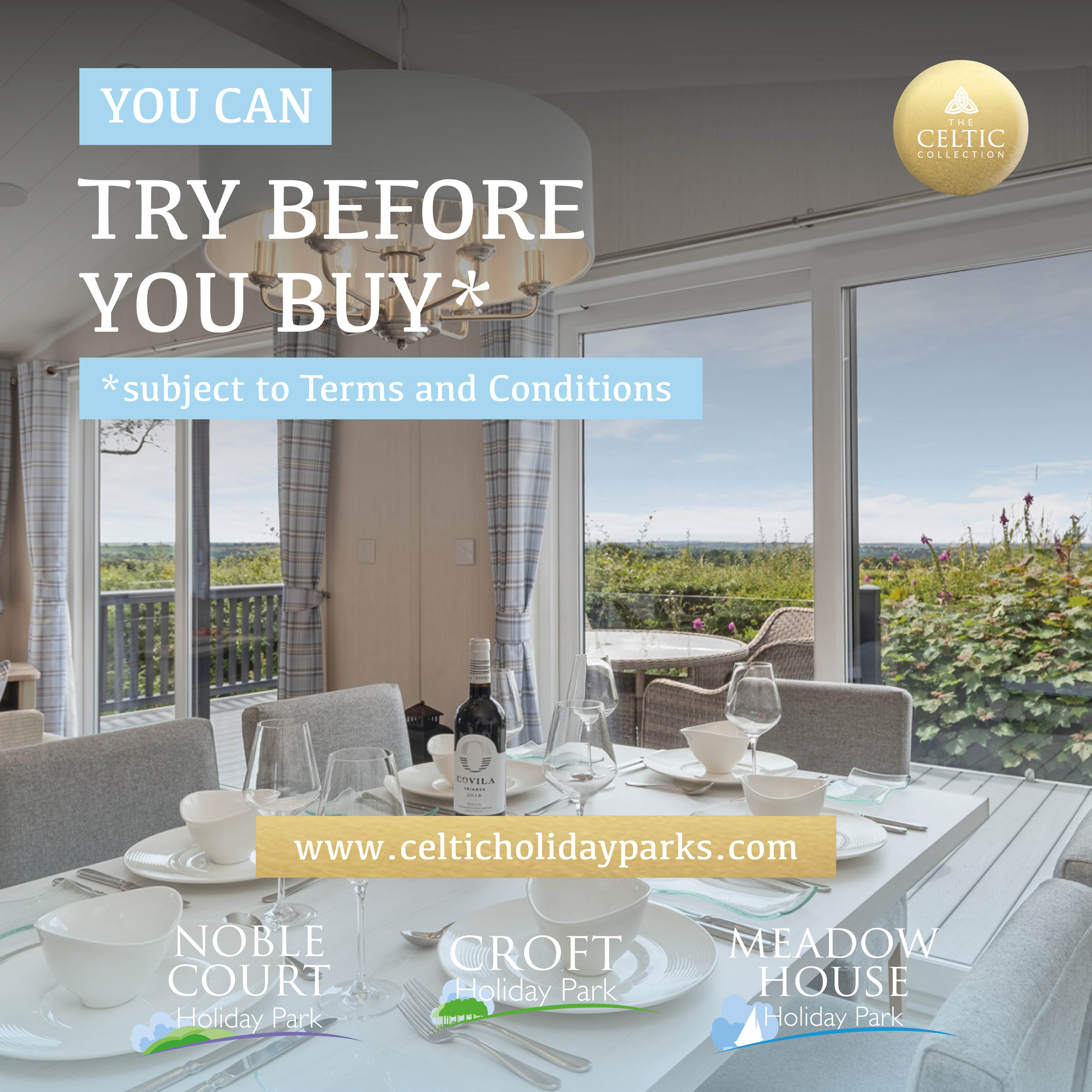 Try Before You Buy at Celtic Holiday Parks