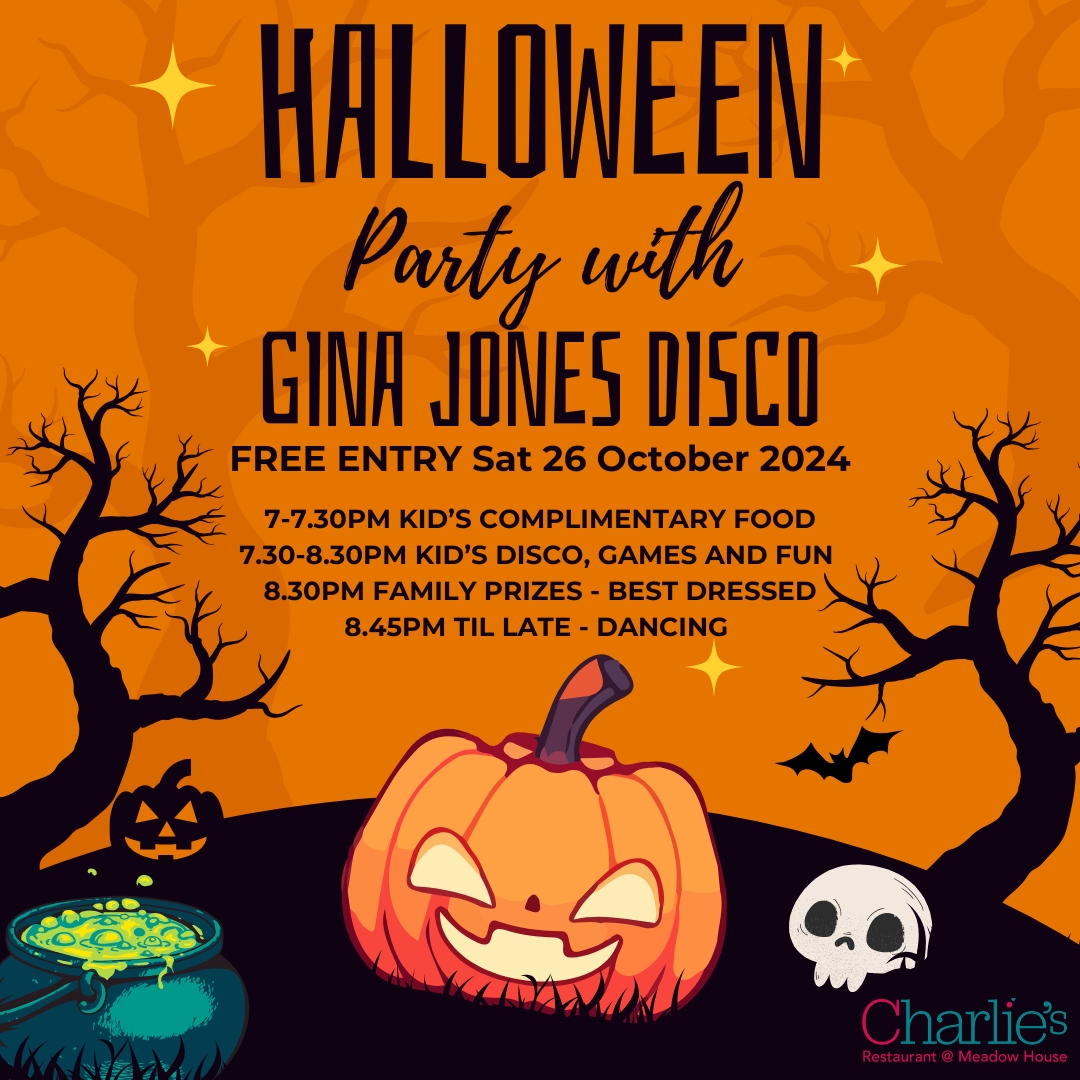 Halloween Party with Gina Jones Disco at Meadow House 26th Oct